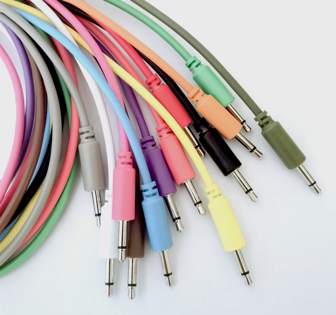 Eurorack Modular Synthesizer 3.5mm 1/8" Patch Cables (10x30cm)